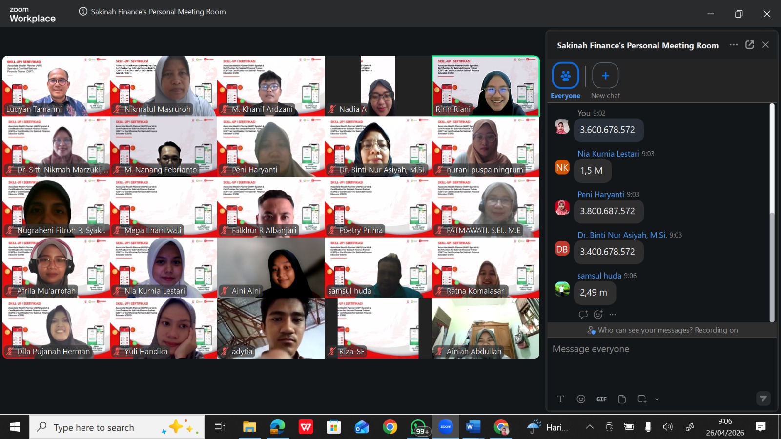 Webinar Skill Up 2026: Perkuat Kompetensi Profesional melalui Sertifikasi Keuangan Syariah AWP, CSFT, dan CSFE